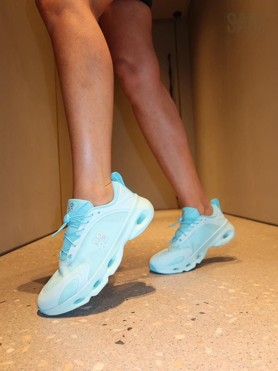 On Cloud | Cloudsolo Loewe Turquoise Sneakers – Product Image 1