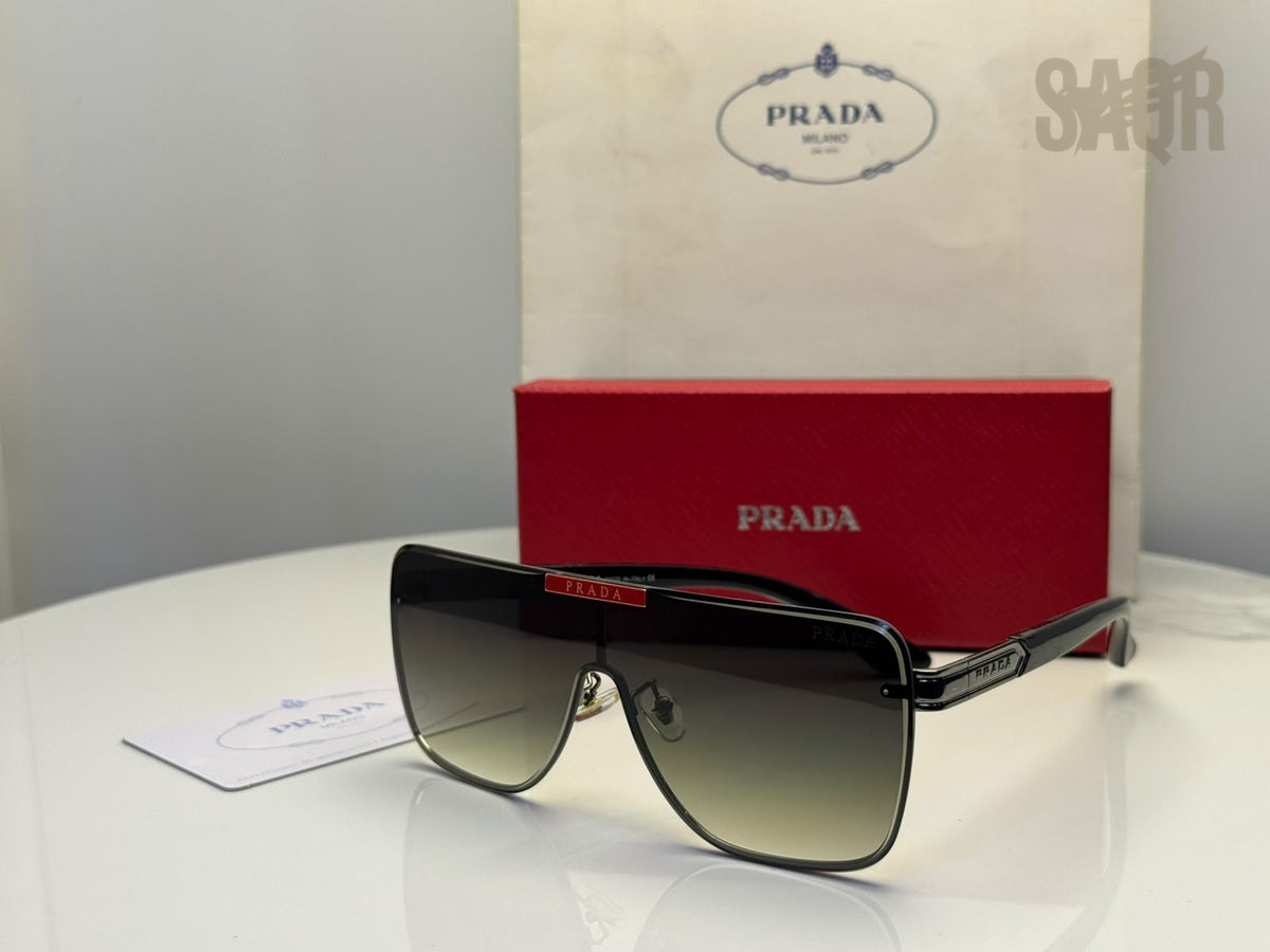 Prada Shield Sunglasses Linea Rossa – Gradient - View 3
