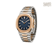 Patek Philippe Nautilus 5711 Blue Dial Two Tone Silver Rose Gold Watch - image 3