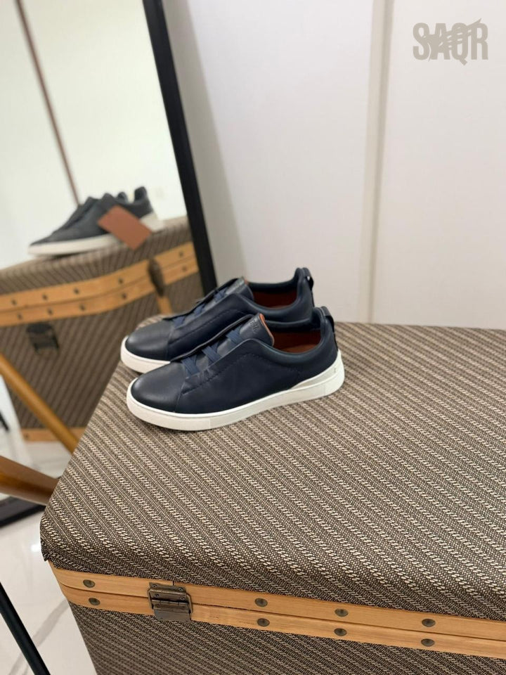 Zegna TrailFlex Suede Slip-On Sneakers – Sandstone Edition