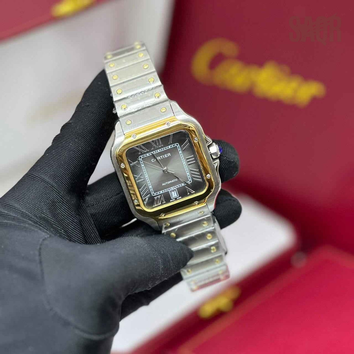 Cartier Watch | Santos de Two-Tone Golden