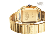 Cartier Watch | Santos de Golden Dark Blue Dial