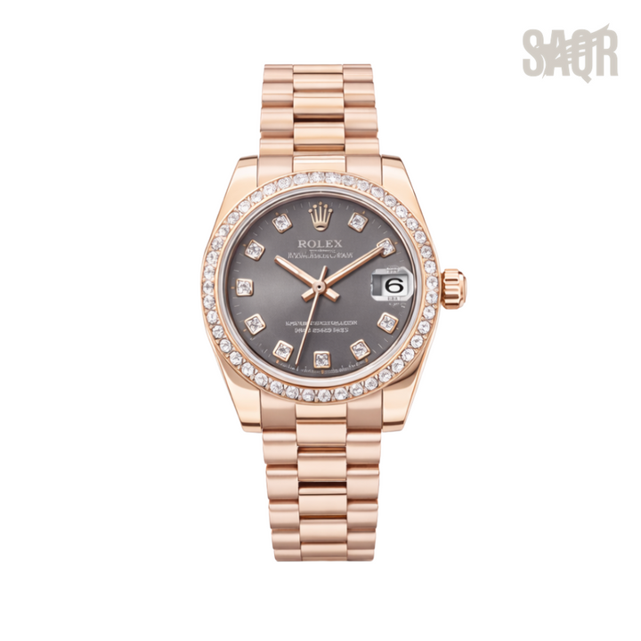 Rolex Watch | Datejust Gold/Grey