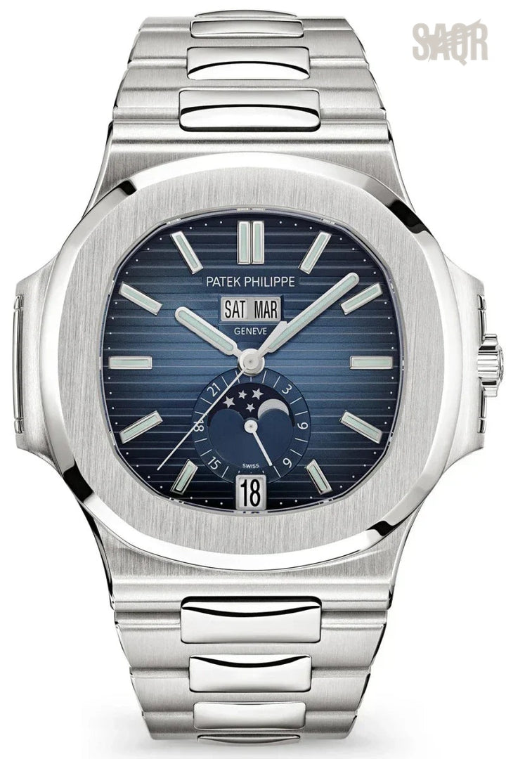 Patek Philippe | Nautilus Annual Calendar, Blue Dial - Free & Fast UAE Shipping