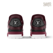 Louis Vuitton LV Trainer Striped Velvet Sneakers – Bordeaux - View 3