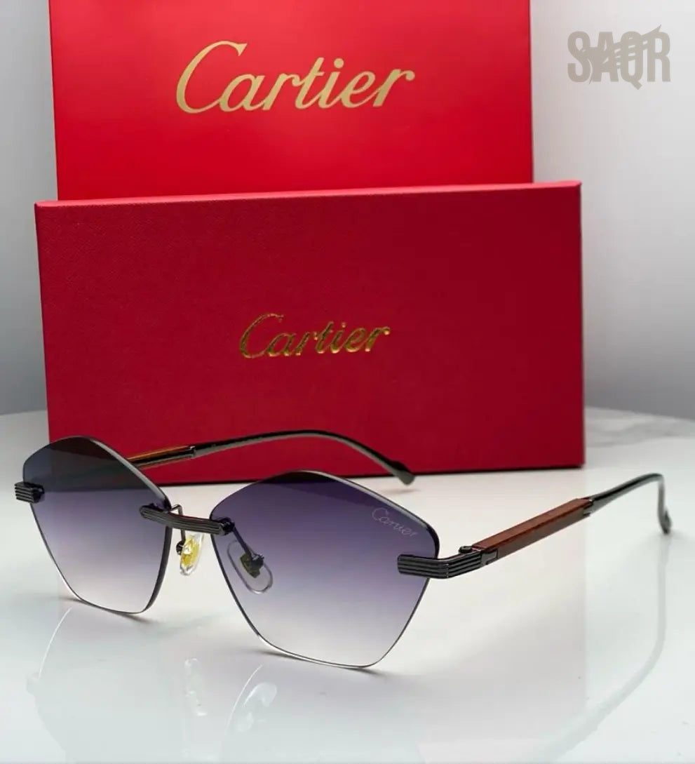 Cartier Glasses | C Décor Black Purple