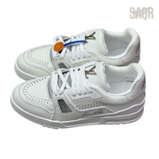 Louis Vuitton LV Leather Trainer Sneakers – White - View 4