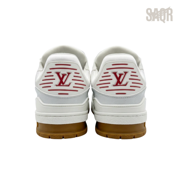 Louis Vuitton LV Trainer Sneakers – White & Light Brown - View 2