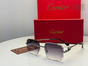 Cartier Sunglasses Rimless Diamond Cut – Gradient Lens - View 3