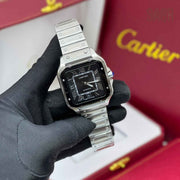 Cartier Watch | Santos de Black Sunburst Dial