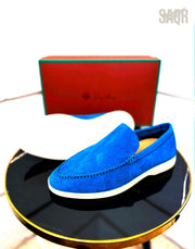 Loro Piana Summer Walk Loafers – Blue - View 5