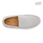 Loro Piana Suede Loafers – Light Grey - View 3