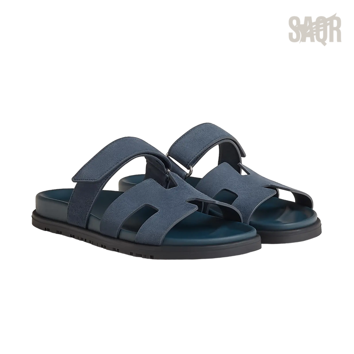 Hermès Chypre Sandals – Bleu Céleste - View 1