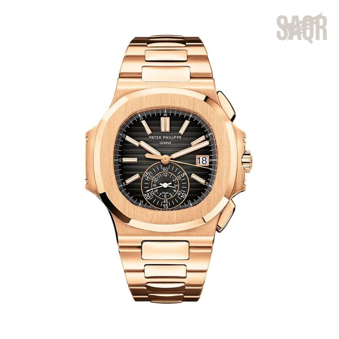 Patek Philippe | Nautilus Gold Black Gradient Dial - Free & Fast UAE Shipping