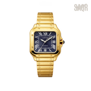 Cartier Watch | Santos de Golden Dark Blue Dial