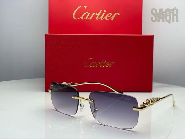 Cartier Glasses | C Décor Gold Grey