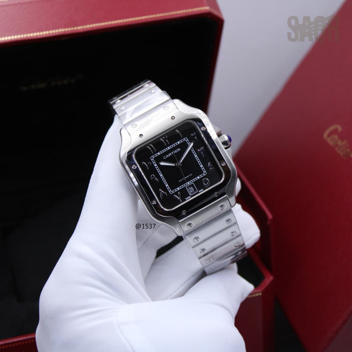 Cartier Santos de Cartier Dual Time (Silver Dial)