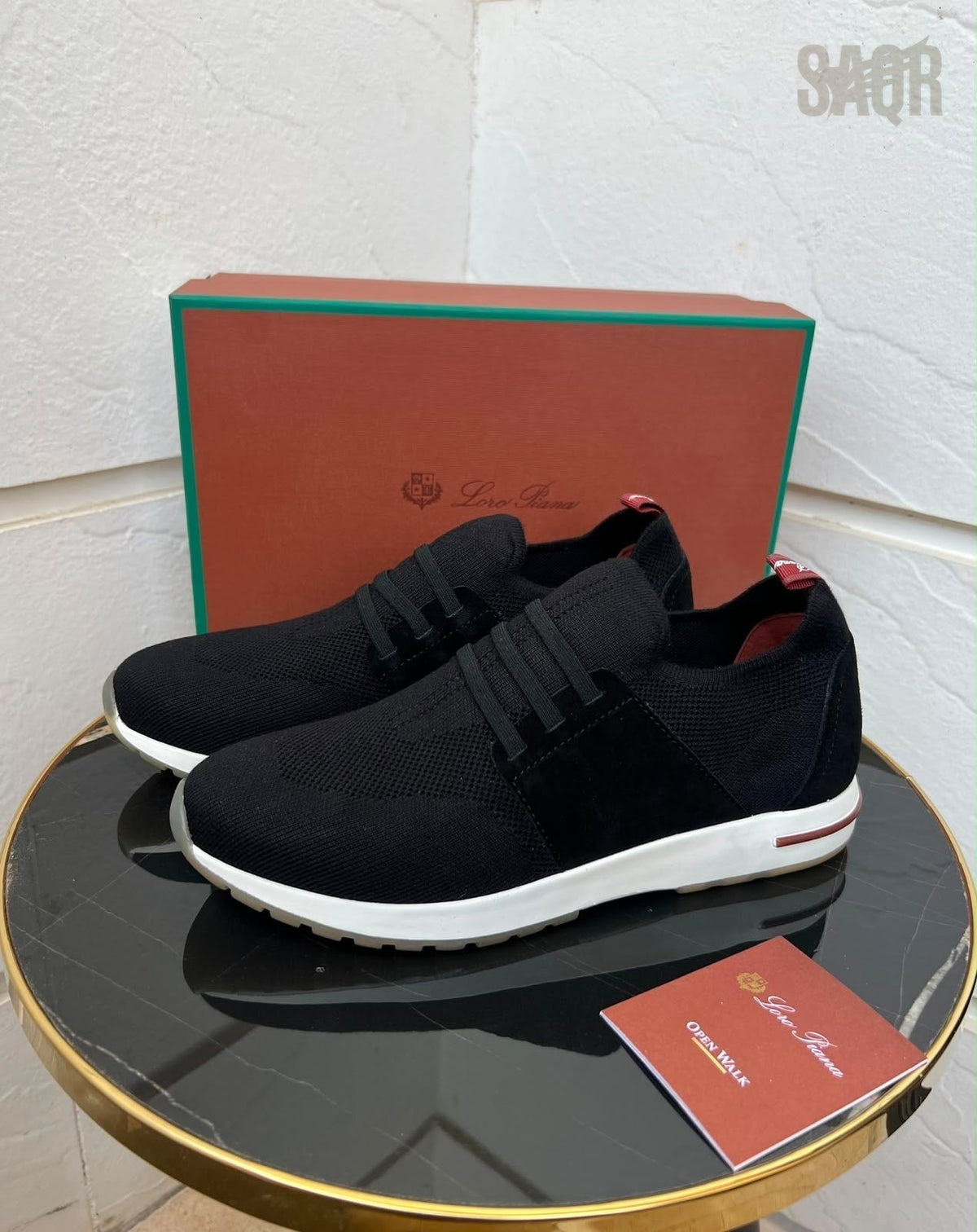 Loro Piana 360 LP Flexy Walk Knit Sneakers – Black - View 5