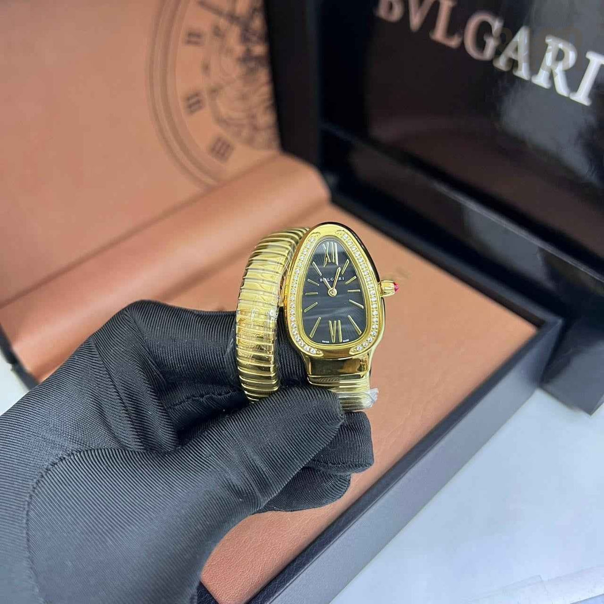 Bvlgari Watch | Serpenti Tubogas Black Dial