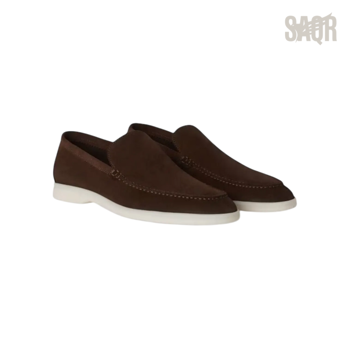 Loro Piana Summer Walk Loafers – Chocolate - View 1