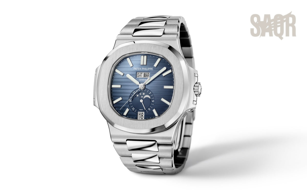 Patek Watch | Nautilus Annual Calendar, Blue Dial