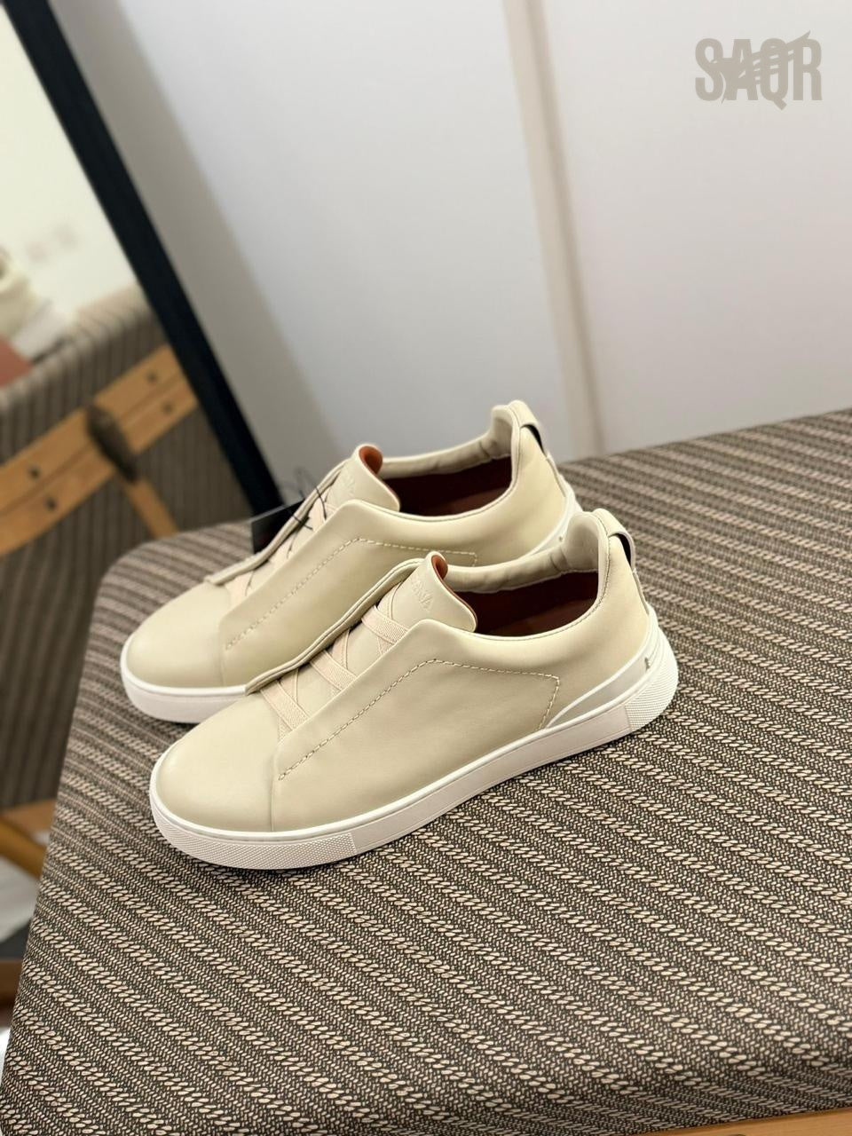 Zegna TerraFlex Suede Slip-On Sneakers – Desert Sand Edition