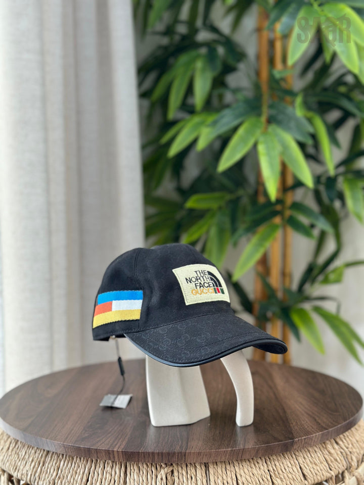 Gucci GG Canvas Baseball Hat with Double G (Beige/White)