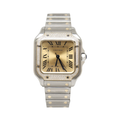 Cartier Watch | Santos de Cartier Two-Tone Yellow Dial