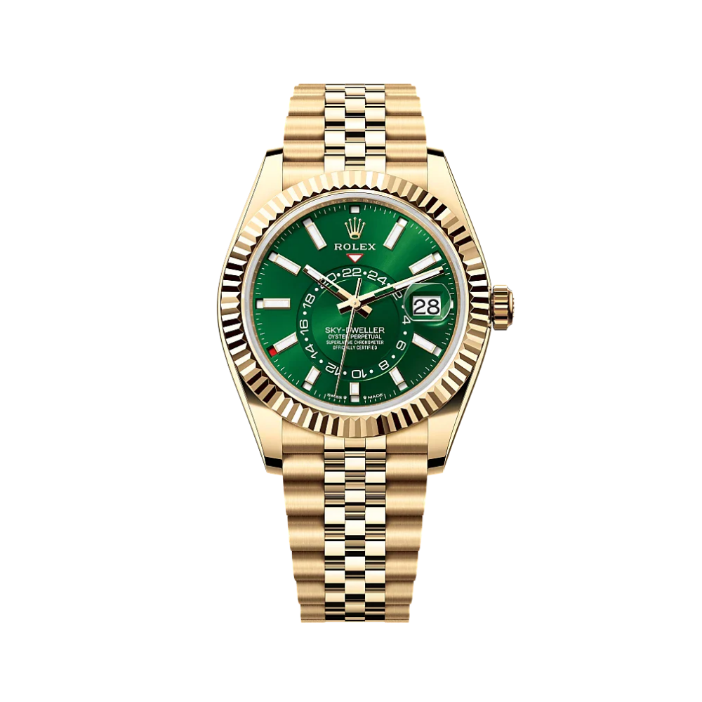 Rolex | Sky-Dweller Yellow Gold Green Dial
