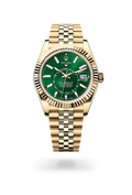 Rolex | Sky-Dweller Yellow Gold Green Dial - Free & Fast UAE Shipping